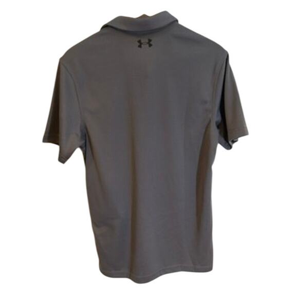 Under Armour Men’s Tech Polo Shirt Gray Sz Small Loose Fit Performance Golf - Picture 4 of 9